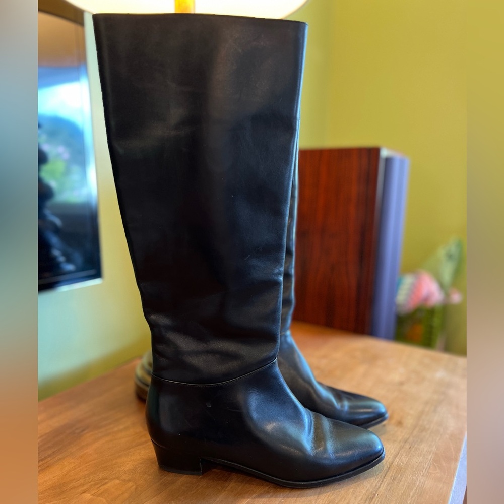 Bally Black Riding Boots - Picture 2 of 11